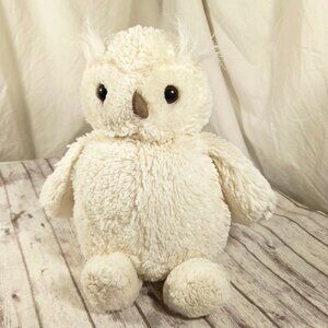 JellyCat Woodland Babe Bashful Owl Plush Stuffed Animal Cream Ivory White 11"